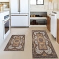 thumbnail image 2 of Boho Brown Kitchen Rug Mat Set of 2 Piece Farmhouse Kitchen Rugs Washable Kitchen Floor Mats Non Slip Boho Runner Rug Decor, 2 of 6