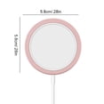 thumbnail image 4 of Tholdsy Reemplazo del protector de la caja del del teléfono de silicona de la cubierta del inalámbrico para Magsafe, rosa Type2 NO2, 4 of 6