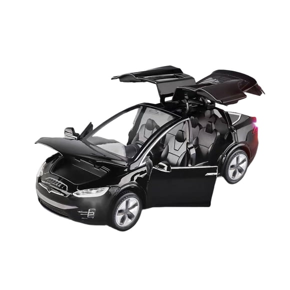 Riwesomey Modelo 1:32, modelos de coches de aleación, coches de juguete, Mini colección, decoración de oficina con luz de sonido para niños, regalos Automoción decorativa y accesorios Negro Riwesomey VI022285-05B