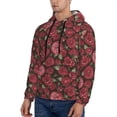 thumbnail image 3 of Salouo Rose Flowers Pattern Men's Fall Hoodie Sweatshirt,Sport Hoodie with Pockets for Men Pullover Casual Hooded Sweatshirt-3X-Large, 3 of 7