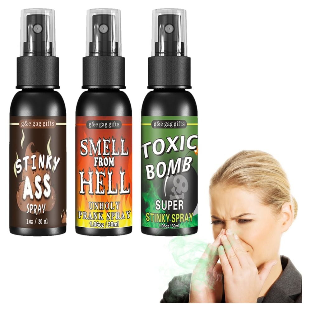 3 Pack Liquid Assfart Spray Extra Strong Smell from Hell for Adults or  Children 