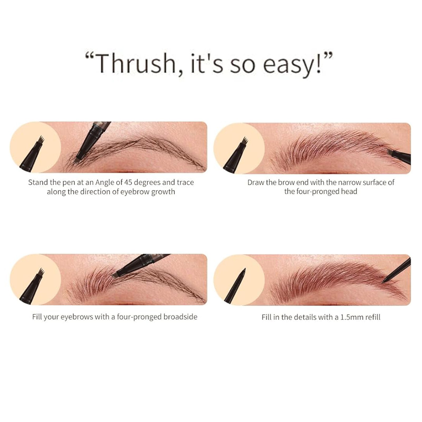Eyebrows for Men Brow Wax Sticks round Glow Makeup Eyebrow Remover Pencil 3d Eyebrow Pen Eyelash Eyebrow Growth Makeup Gadgets 4 Points Eyebrow Pen Dark And Jillian Eye Brow Makeup Forever Artist