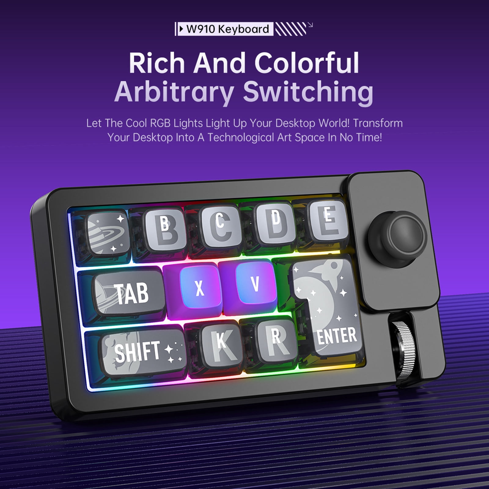 Anti Ghosting Wireless Gaming Keyboard 3 Mode Connection Color Backlits Hot Swappable Switches 2.4Ghz Corded