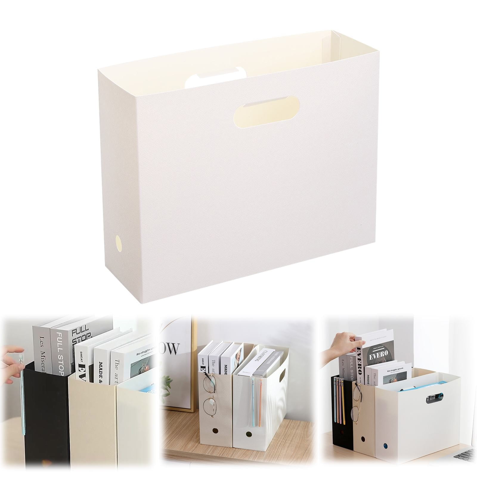 Piwvid Foldable Scrapbook Paper Storage Organizer, Scrapbook Paper Storage, Plastic File Organizer, Storage Bins Cubes for Accessary Storage