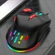 thumbnail image 4 of Ratón Inalámbrico para Juegos Dispositivo Múltiple de Color Rgb Ajustable de 4 Velocidades Dpi Adecuado para la Programación Macro Conexión Usb Personalizada con Cable Ratón para Juegos con Cable, 4 of 7