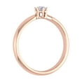 thumbnail image 2 of 1/5 Carat 6-Prong Set Diamond Solitaire Engagement Ring Band in 14K Rose Gold (Ring Size 6.25), 2 of 4