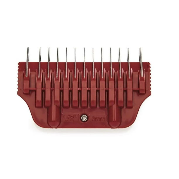 Pro Dog and Pet Grooming Wide Snap on Attachment Guide Combs Makes Grooming Easy (1/8 Inch