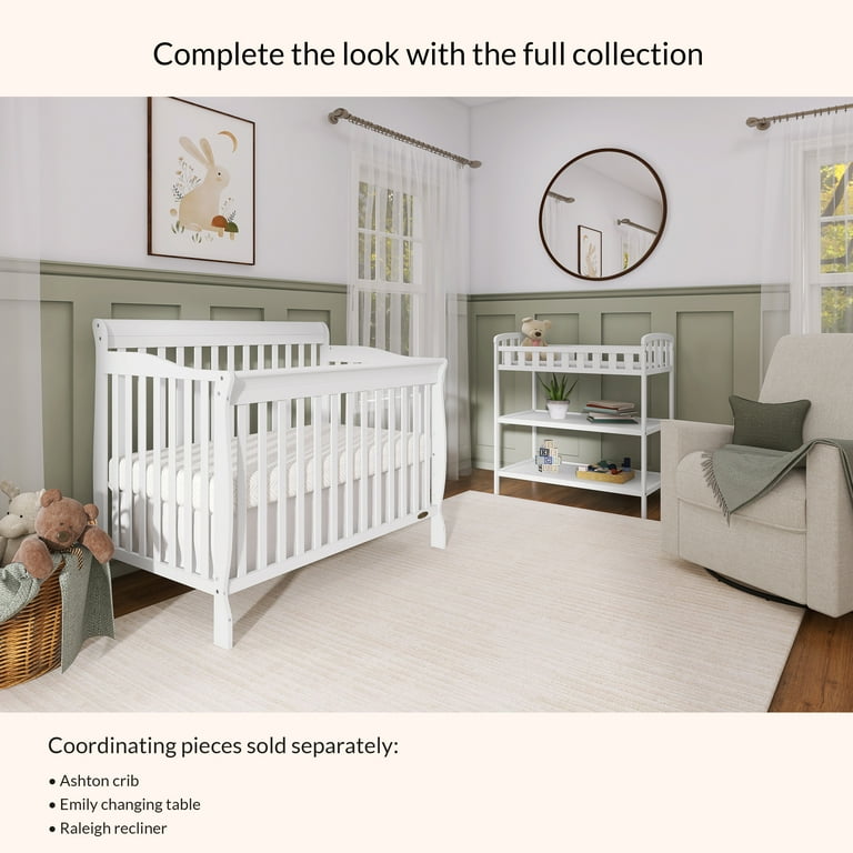 Dream On Me Ashton 5-in-1 Convertible Crib, Mystic Grey