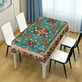 thumbnail image 7 of GZHJMY Persian Carpet Texture Rectangle Tablecloth, Waterproof Stain Wrinkle Resistant Washable Polyester Table Cover for Picnic Dinner Holiday Kitchen Party Decor, 60 x 108 in Home Decor, 7 of 7