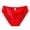 Red, variant on HVOBTTY Women's Breathable Cool Brief Underwear Bow Decor Breathable Soft Daily Brief Panties White, XXXL
