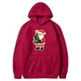 thumbnail image 3 of Oversized Hoodies for Women Christmas Outfits Holiday Long Sleeve Pullover Sweatshirts with Pockets, XL Red, 3 of 4