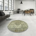 thumbnail image 4 of Ahgly Company Machine Washable Indoor Rectangle Traditional Dark Moccasin Green Area Rugs, 7' x 10', 4 of 7