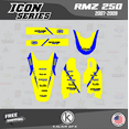 thumbnail image 4 of Kalair GFX Graphics Kit for Suzuki RMZ250 (2007-2009) Icon Series, 4 of 5