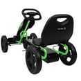 thumbnail image 6 of 509 Crew: Xspeed Pedal Go-Kart - Green & Black - Kids 4 Wheel Sporty Ride-On Cart, Adjustable Seat, Steering Wheel, Indoor/Outdoor, 110lb Cap, Ages 4+, 6 of 8