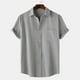 thumbnail image 1 of pstuiky Camisas de vestir de manga corta para hombre, Camisa hawaiana informal de manga corta con cuello vuelto y botones para hombre camisas casuales para hombre l, 1 of 9