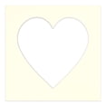 thumbnail image 3 of Cream Linen Picture Frame Mat for 23x23 Frames - Heart Opening for 19x19 Photos - 1 Mat, 3 of 7