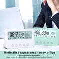 thumbnail image 3 of Sala de estar Desktop Digital Alarma Reloj de plástico Cuenta regresiva Temporizador Calendario Temperatura Humedad Medidor de humedad Bajo Ruido Home Supplies Verde Tipo 1 Inevent HA010357-03, 3 of 6