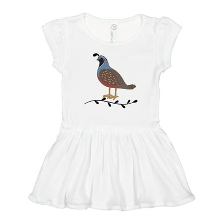 

Inktastic Quail Cute Bird Watching Gift Baby Girl Dress