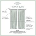 thumbnail image 3 of Exclusive Home Rideaux Miami Intérieur/extérieur à Onglets, Blanc, 54x108, 2 Pcs, 3 of 8