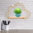 thumbnail image 3 of FRCOLOR Cloud Shape Wall Shelf Floating Shelf Cloud-Shaped Wall Shelf Organization Display Rack, 3 of 8