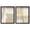 Black Frame, variant on Soft Dunes Harmony Pair Shadowbox Print Abstract Wall Art Set by Art Remedy, Blonde Frame, 16 x 20