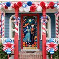 thumbnail image 6 of Colorful Theme Day of the Dead Banner Skeleton Couple Mexican Festival Decorative Floral for Cultural Celebration Indoor Decoration Event Decoration, 6 of 9