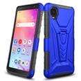 thumbnail image 7 of Compatible for Alcatel TCL A3 Case / TCL A30 Case with Holster Belt Clip Hybrid Shockproof Protective Phone Cover with Kickstand - Blue, 7 of 7