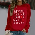 thumbnail image 2 of TINZ Chandail à Capuche Tendance pour Femmes, Imprimé Lettre, Col Rond, Automne & Hiver, Manches Longues, Veste à Cordon, Chandails en Molleton Col pour Femmes, 2 of 4