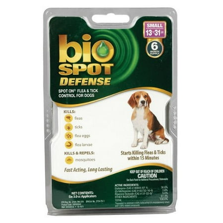 - bio Spot Defense - Small - 13 to 31 lbs. - 6 Month