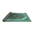 thumbnail image 2 of Ahgly Company Indoor Rectangle Oriental Turquoise Blue Industrial Area Rugs, 7' x 9', 2 of 4