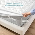 thumbnail image 6 of Bare Home Quilted Mattress Pad - Cooling Mattress Cover - Deep Pocket - California King, White, 6 of 10