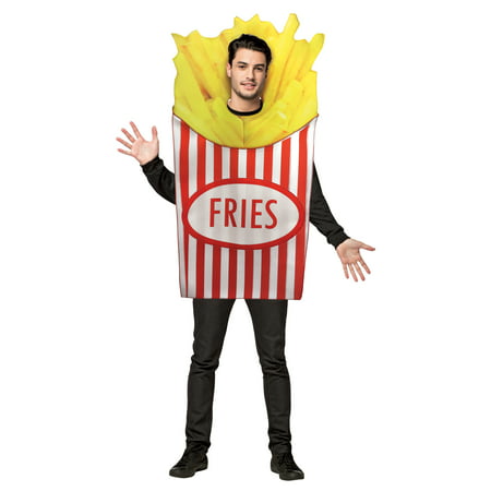 French Fries Men's Adult Halloween Costume, One Size, (40-46)