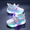 thumbnail image 4 of Staki Shoe Lights Light Up Shoes for Toddlers LED Tennis Sneakers for Boys(Purple,8 Toddler), 4 of 6