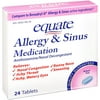 Equate: Antihistamine/Nasal Decongestant Allergy & Sinus Medication, 24 ct