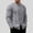 Gray, variant on Men's Cotton Linen Shirt Tang Suit Shirt Long Sleeve Traditional Kung Fu Uniform Chinese Frog Buttons Lightweight Jacket with Pockets