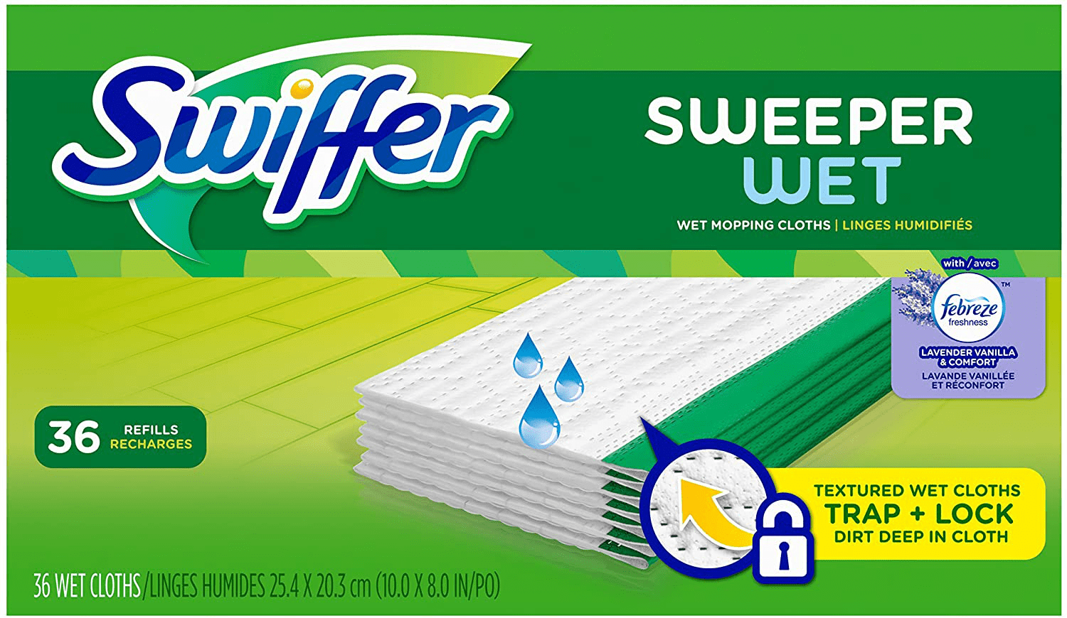 Swiffer Sweeper Dry Pad Refills Febreze Sweet Citrus & Zest Scent 37 ct 4 pk 