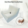 thumbnail image 4 of 39" Bean Bag Chair Set of 2 for Adults, Sofa with Ergonomic Design, Reading Chair with High Resilience Sponge, Non-Deformable, Floor Chairs with Backrest, Lazy Sofa Chair for Bedroom, Gray+Orang, 4 of 6
