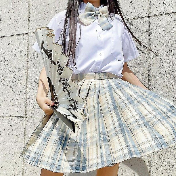 Faldas plisadas de uniforme escolar para niñas, uniforme escolar japonés, falda a cuadros de cintura alta, uniformes JK sexys para mujer, conjunto completo