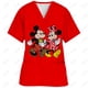 thumbnail image 2 of Blusa médica con estampado navideño de Mickey Mouse, talla 5xl, uniforme de manga corta, uniforme de médico y enfermera, blusas de trabajo para centros de revisión para niños, 2 of 5