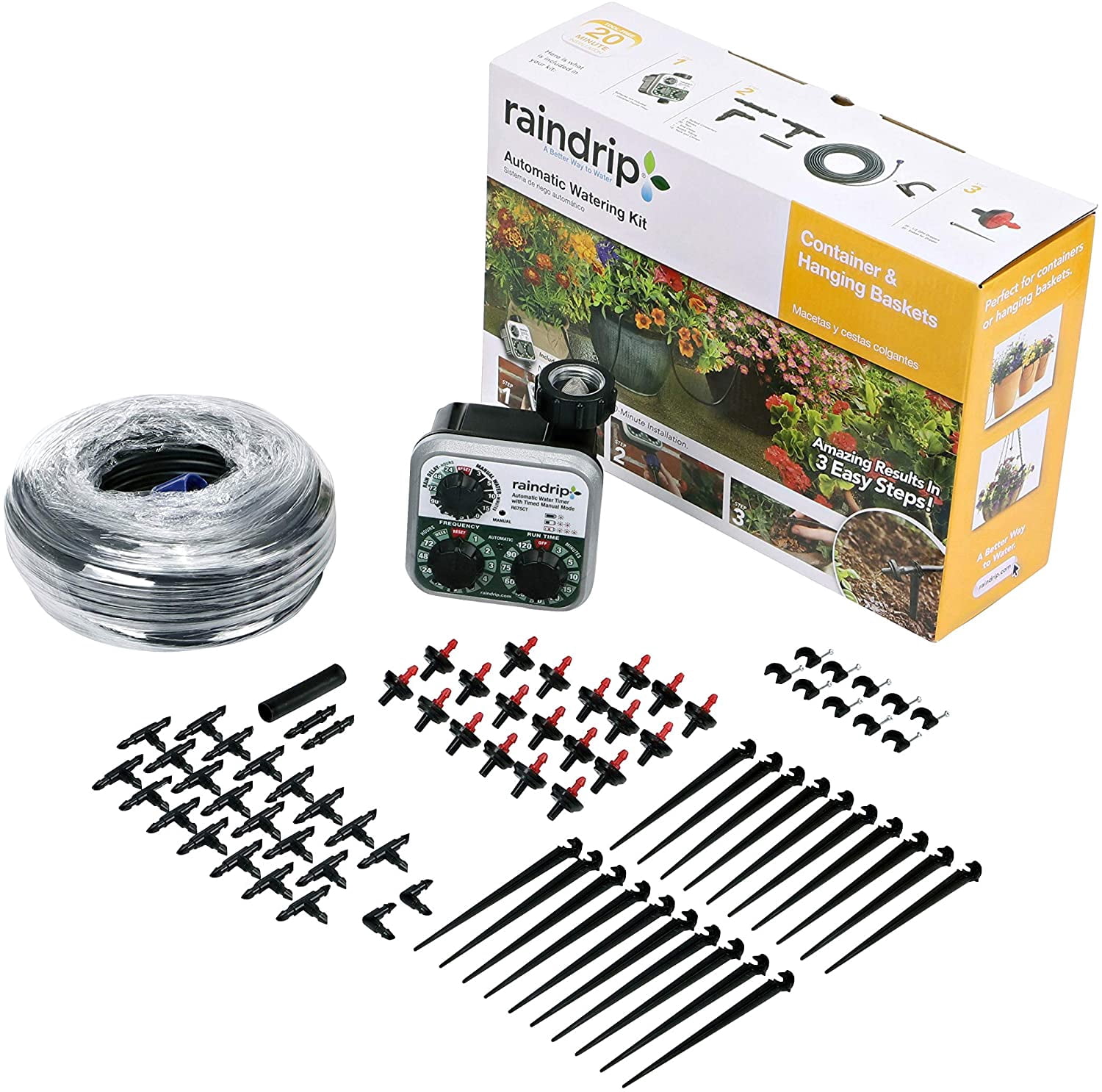 Raindrip Automatic Watering System With Timer – AIKAU