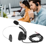 Amonsee Wired Mono Headset 3.5mm with Noise Cancelling Microphone Volume Control