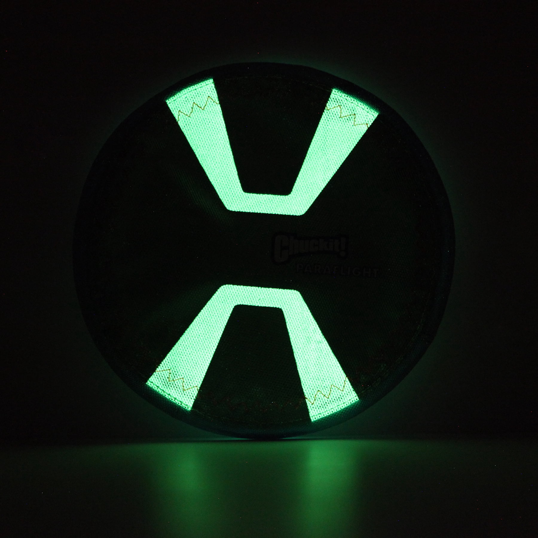 (4 pack) Chuckit! Max Glow Paraflight Flying Disc Outdoor Dog Toy, Large, 9.5", Pack of 1, Glow in the Dark