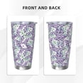 thumbnail image 3 of Salouo Lavender Flowers Print 20oz Tumbler with Lid,Stainless Steel Vacuum Insulated Tumbler Durable Insulated Coffee Mug Thermal Cup with Splash Proof Sliding Lid-Without Straw, 3 of 8
