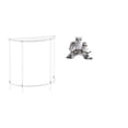 thumbnail image 1 of Mesita de noche de acrílico,Mesa auxiliar de acrílico transparente Mesa auxiliar transparente en capas,Mesa pequeña de acrílico,mesita de noche pequeña,compacta,Figuras de búho,Figuras de, 1 of 8