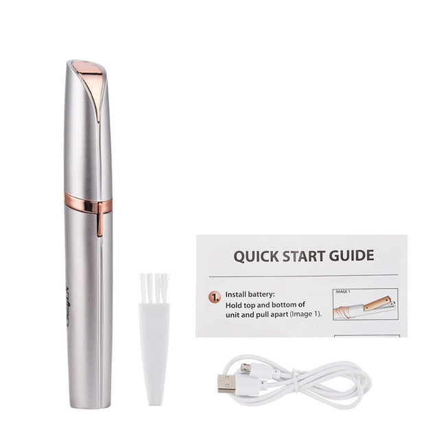 CkeyiN Mini Electric Eyebrow Trimmer with LED Light Rechargeable Multifunctional Trimmer, for Trimming Leg Hair, Hand Hair, Lip Hair, Eyebrows