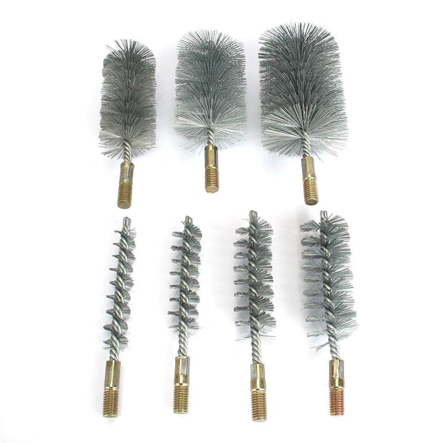 1 Pce Brosse de Nettoyage en Fil d'Acier Inoxydable pour Tube Rond 40mm 1.6 Pieds'