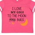 thumbnail image 4 of Inktastic I Love My Gigi to the Moon and Back Boys or Girls Toddler T-Shirt, 4 of 5