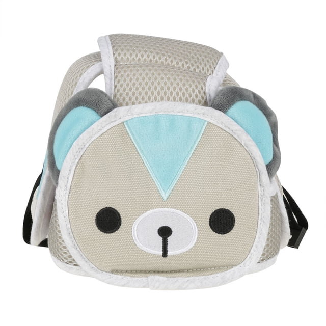 Sombrero de seguridad con dibujos de animales para bebés, niños pequeños, bebés, que caminan y gatean, sombrero protector para la cabeza (oso)