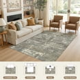 thumbnail image 3 of UERMEI 5'x7' Washable Area Rugs for Living Room, Modern Abstract Printed Carpet, Non Slip Indoor Rug for Bedroom Home Decor Carpets, Speckles Green, 3 of 11