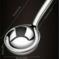 thumbnail image 3 of Cooking Utensils Stainless Steel Korean Large Round Spoon Heat Serving Spoon Ideal for Restaurant Kitchen Dining, 3 of 8